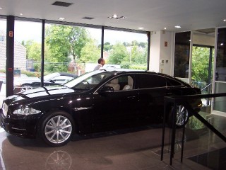 The new XJ LWB, with Hatfields salesman Michael in the background